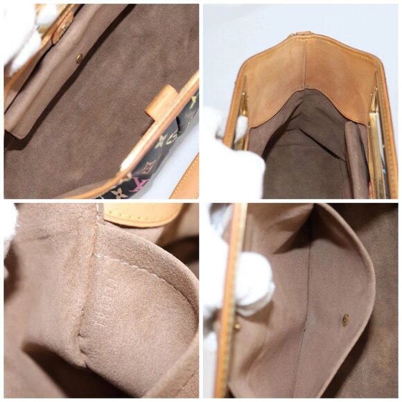 LOUIS VUITTON Monogram Multicolor Judy MM Bag 2Way Black M40256 Auth BA5540A - Picture 15 of 16